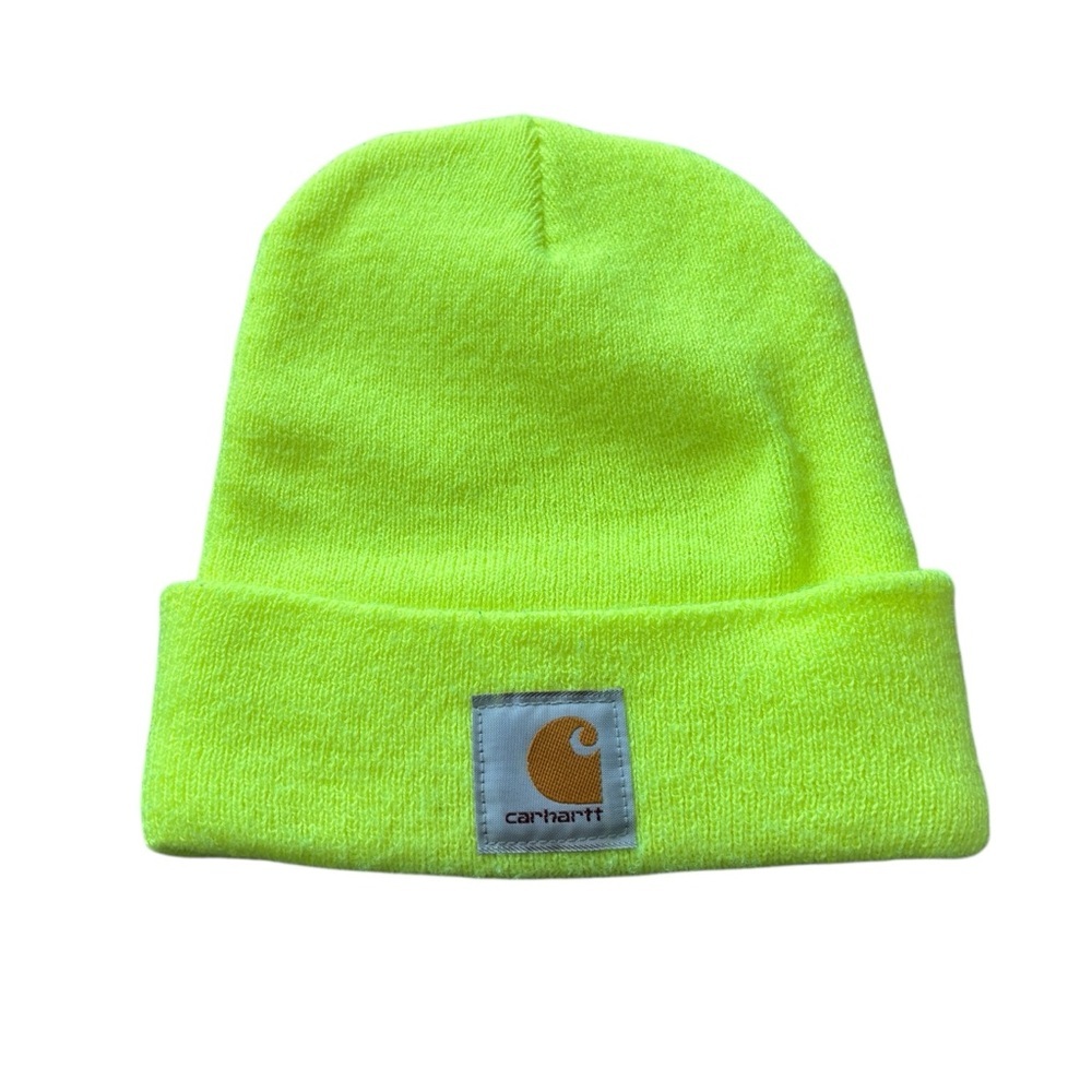 Carhartt Neon Green Beanie Hat